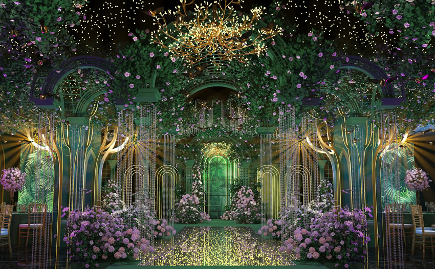 阿克苏奇妙森林婚礼堂效果展示